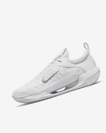 Nike Court Zoom NXT Blancos Grises Metal Plateados | MX 5280